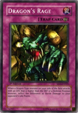 Dragon's Rage - Structure Deck: Dragon's Roar (Common) [SD1-024] Hoofdafbeelding