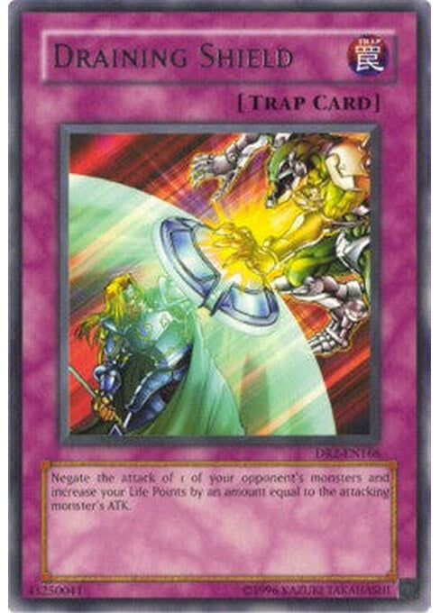 Draining Shield — Dark Revelation 2 (DR2-166) Yu-Gi-Oh! card Hoofdafbeelding