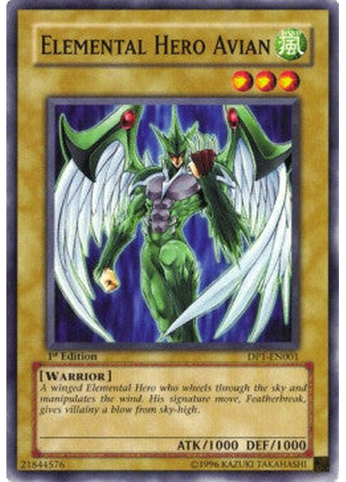 Elemental HERO Avian — Duelist Pack: Jaden Yuki (DP1-001) Yu-Gi-Oh! card Immagine principale del prodotto