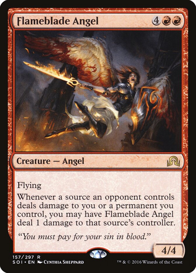 Flameblade Angel - Shadows over Innistrad (Rare) [SOI-157]
