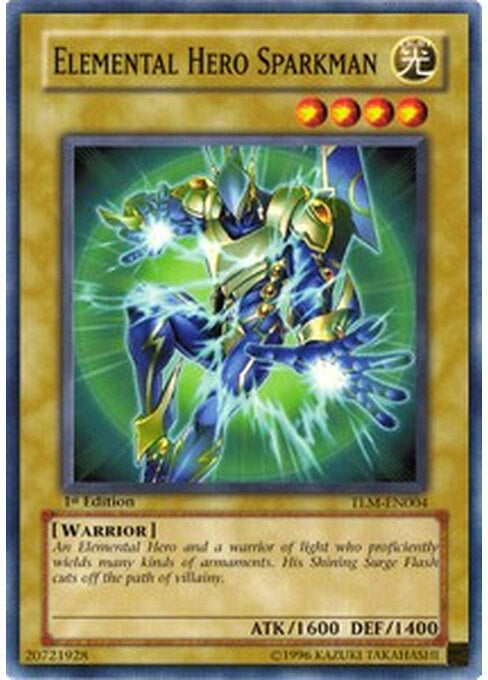 Elemental HERO Sparkman — The Lost Millennium (TLM-004) Yu-Gi-Oh! card Main image