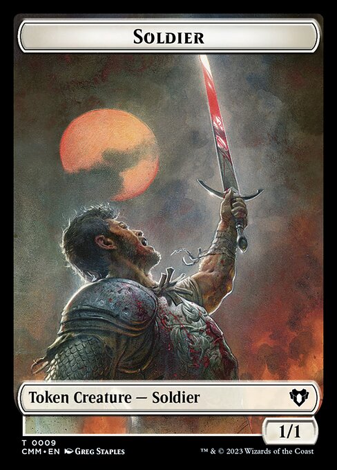 Soldier – Commander Masters Tokens (TCMM-9) Magic: The Gathering card | LC-REM-20260804-15339661951308-10322962-5b45-438f-9d28-225414721c34 Immagine principale del prodotto