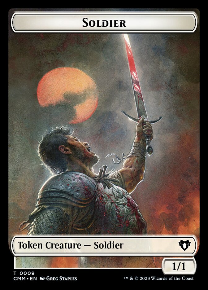 Magic-kaart Soldier Token // Satyr Token TCMM-9 uit Commander Masters Tokens (Token)