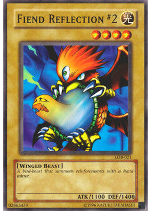 Fiend Reflection #2 — Legend of Blue Eyes White Dragon (LOB-021) Yu-Gi-Oh! card Immagine principale del prodotto