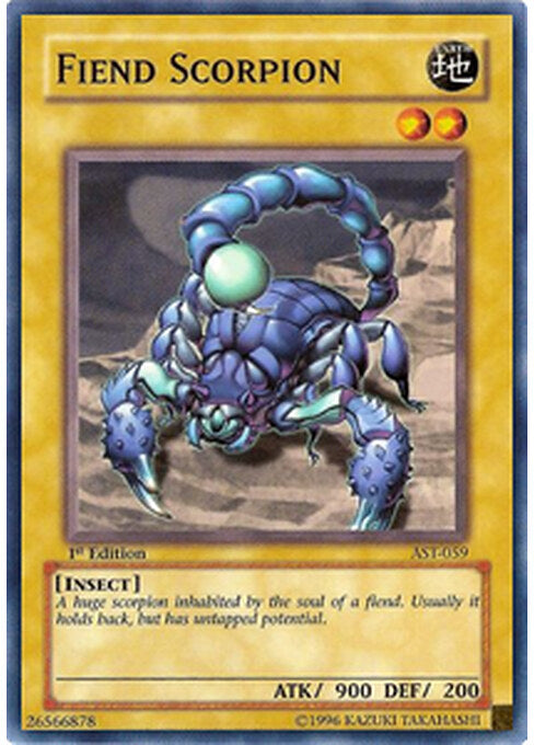 Fiend Scorpion — Ancient Sanctuary (AST-059) Yu-Gi-Oh! card Immagine principale del prodotto