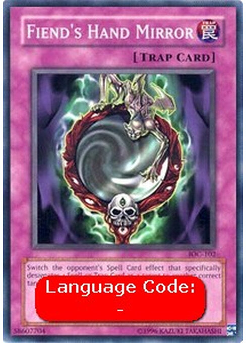 Fiend's Hand Mirror — Invasion of Chaos (IOC-102) Yu-Gi-Oh! card Hauptbild