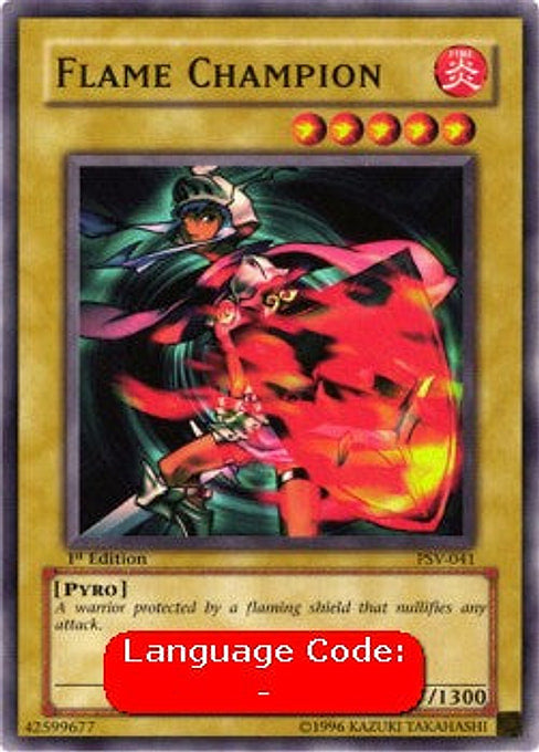 Flame Champion — Pharaoh's Servant (PSV-041) Yu-Gi-Oh! card Image principale du produit