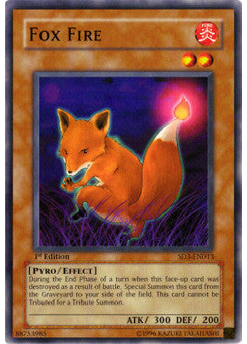 Fox Fire — Structure Deck: Blaze of Destruction (SD3-013) Yu-Gi-Oh! card Hoofdafbeelding