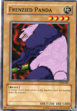 Frenzied Panda (V.2 - Common) - Legend of Blue Eyes White Dragon (Common) [LOB-081] Hoofdafbeelding