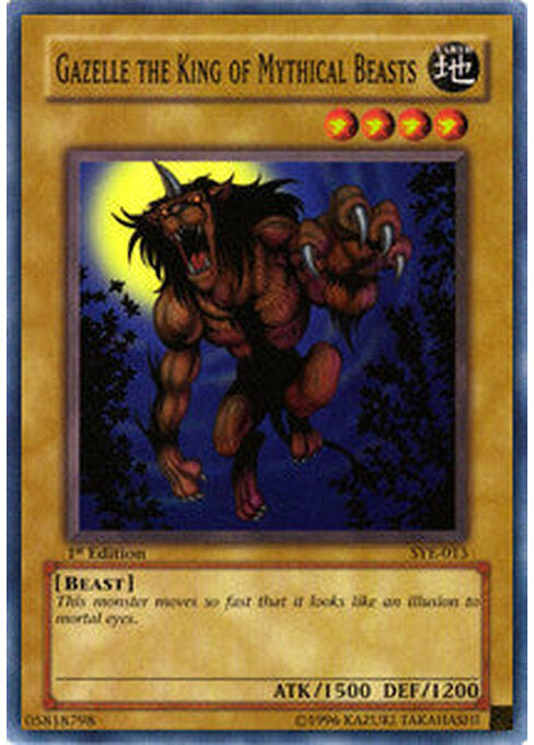 Gazelle the King of Mythical Beasts — Starter Deck: Yugi Evolution (SYE-013) Yu-Gi-Oh! card Immagine principale del prodotto
