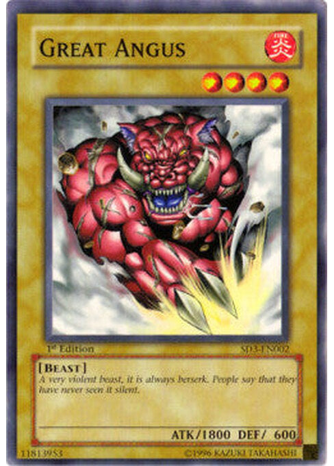 Great Angus — Structure Deck: Blaze of Destruction (SD3-002) Yu-Gi-Oh! card Immagine principale del prodotto