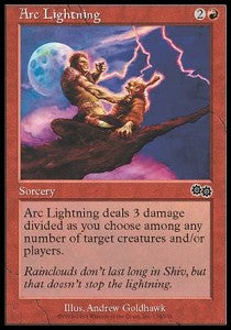 Arc Lightning - Urza's Saga (Common) [USG-174] Hoofdafbeelding