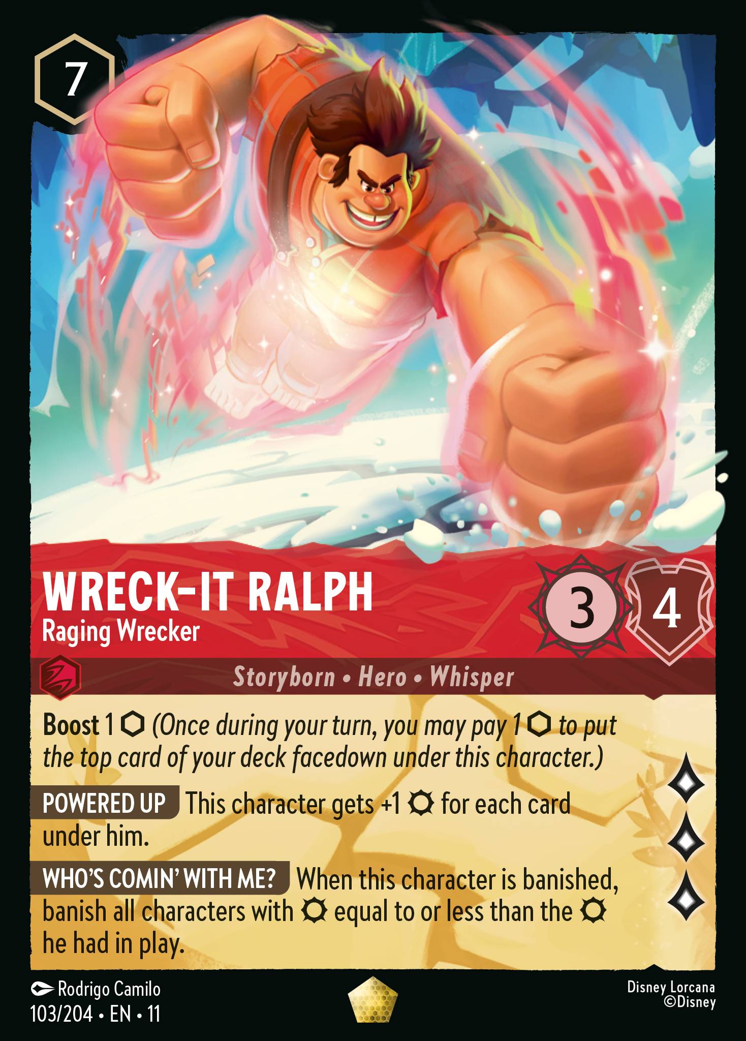Wreck-it Ralph - Raging Wrecker — Winterspell (11WSP-103) Disney Lorcana card