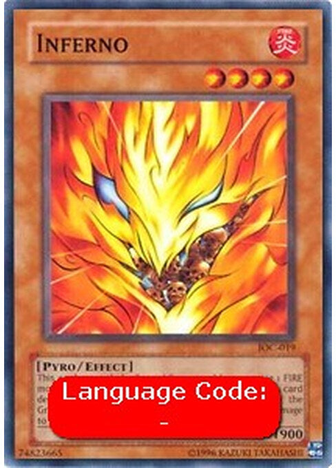 Inferno — Invasion of Chaos (IOC-019) Yu-Gi-Oh! card Immagine principale del prodotto