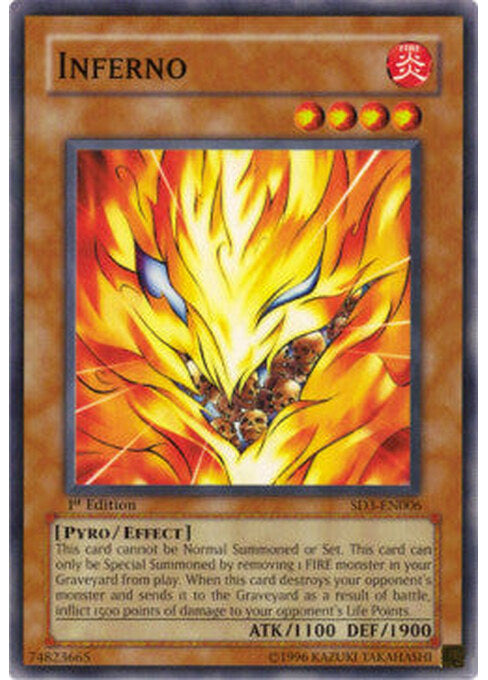 Inferno — Structure Deck: Blaze of Destruction (SD3-006) Yu-Gi-Oh! card Immagine principale del prodotto