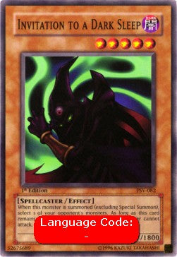 Invitation to a Dark Sleep (V.2 - Common) - Pharaoh's Servant (Common) [PSV-082]