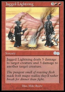 Jagged Lightning - Urza's Saga (Uncommon) [USG-200] Image principale du produit