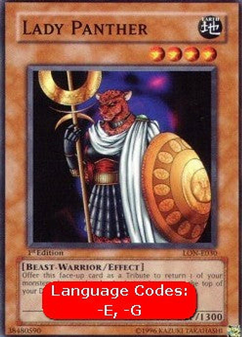 Lady Panther — Labyrinth of Nightmare (LON-030) Yu-Gi-Oh! card Main image
