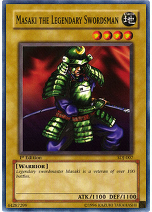 Masaki the Legendary Swordsman — Starter Deck: Joey (SDJ-007) Yu-Gi-Oh! card Main image