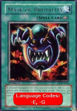 Mask of Brutality (V.1 - Rare) - Labyrinth of Nightmare (Rare) [LON-020] Hover Image