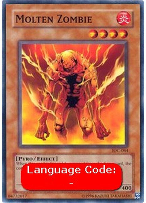 Molten Zombie — Invasion of Chaos (IOC-064) Yu-Gi-Oh! card Main image