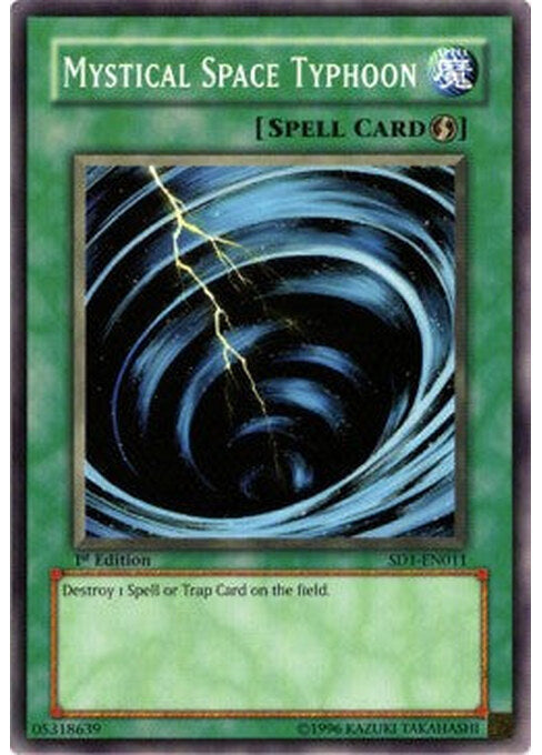 Mystical Space Typhoon — Structure Deck: Dragon's Roar (SD1-011) Yu-Gi-Oh! card Hoofdafbeelding