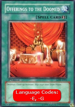 Offerings to the Doomed (V.1 - Common) - Labyrinth of Nightmare (Common) [LON-051] Hover Image