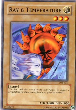 Ray & Temperature (V.2 - Common) - Legend of Blue Eyes White Dragon (Common) [LOB-035] Hoofdafbeelding