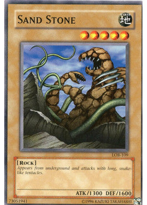 Sand Stone — Legend of Blue Eyes White Dragon (LOB-109) Yu-Gi-Oh! card Imagen principal del producto