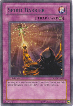 Spirit Barrier (V.1 - Rare) - Soul of the Duelist (Rare) [SOD-051] Main image