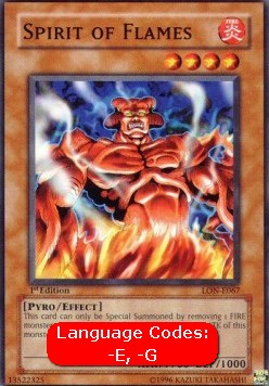 Spirit of Flames (V.1 - Common) - Labyrinth of Nightmare (Common) [LON-067]