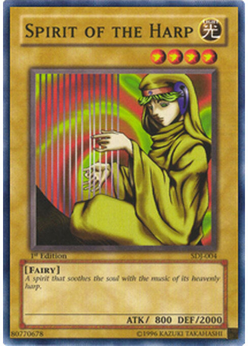 Spirit of the Harp — Starter Deck: Joey (SDJ-004) Yu-Gi-Oh! card Hauptbild