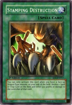 Stamping Destruction - Structure Deck: Dragon's Roar (Common) [SD1-017] Hoofdafbeelding