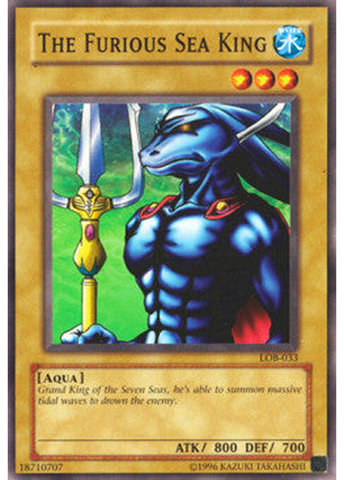 The Furious Sea King — Legend of Blue Eyes White Dragon (LOB-033) Yu-Gi-Oh! card Hauptbild