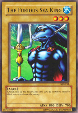 The Furious Sea King (V.2 - Common) - Legend of Blue Eyes White Dragon (Common) [LOB-033] Hover Image