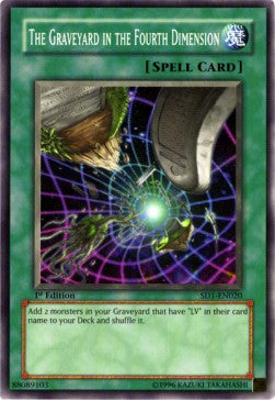 The Graveyard in the Fourth Dimension - Structure Deck: Dragon's Roar (Common) [SD1-020]