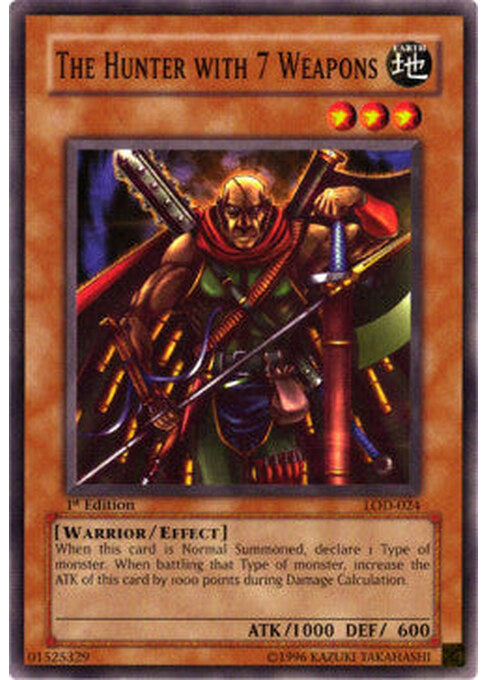 The Hunter with 7 Weapons — Legacy of Darkness (LOD-024) Yu-Gi-Oh! card Hauptbild