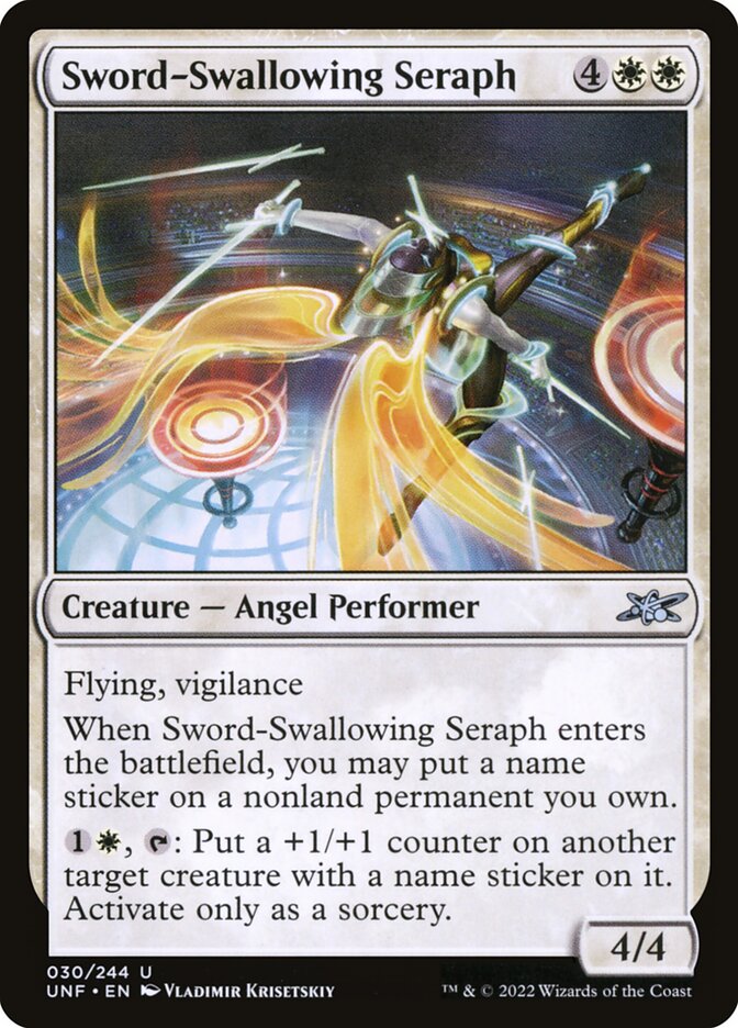 Sword-Swallowing Seraph - Unfinity (Uncommon) [UNF-30]