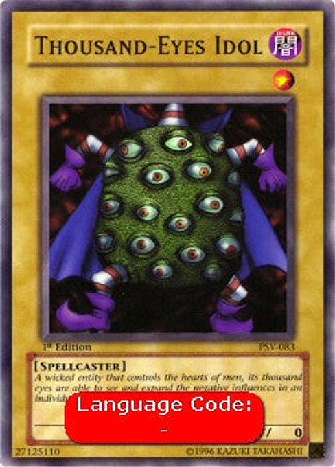 Thousand-Eyes Idol — Pharaoh's Servant (PSV-083) Yu-Gi-Oh! card Image principale du produit