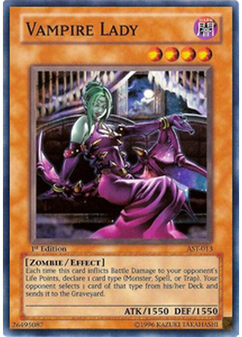 Vampire Lady — Ancient Sanctuary (AST-013) Yu-Gi-Oh! card Immagine principale del prodotto