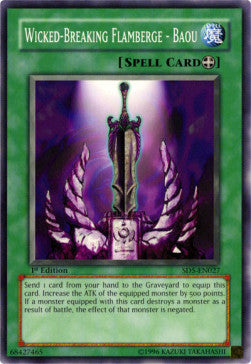 Wicked-Breaking Flamberge - Baou - Structure Deck: Warrior's Triumph (Common) [SD5-027] Hover Image