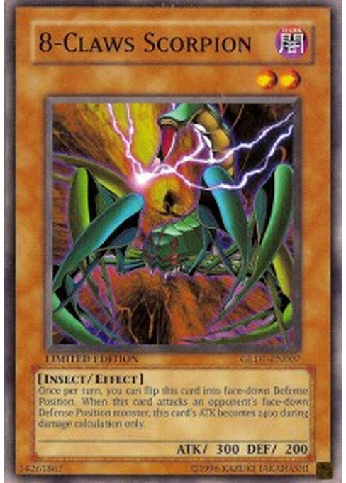 8-Claws Scorpion — Gold Series 1 (GLD1-007) Yu-Gi-Oh! card Immagine principale del prodotto