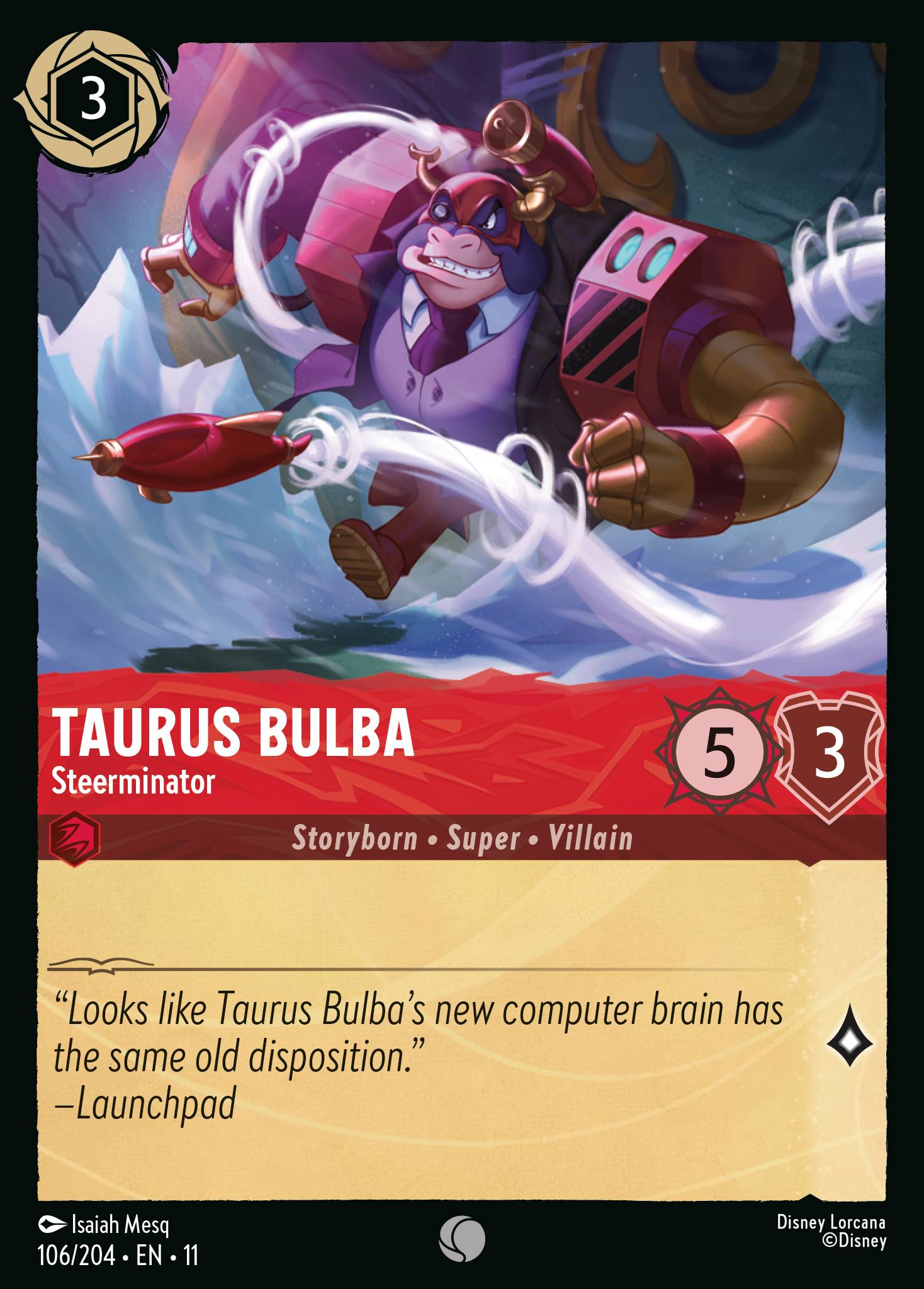 Taurus Bulba - Steerminator — Winterspell (11WSP-106) Disney Lorcana card