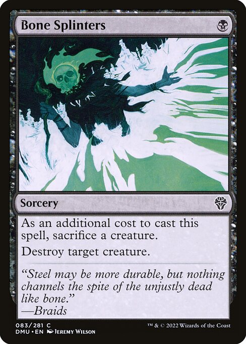 Bone Splinters – Dominaria United (DMU-83) Magic: The Gathering card