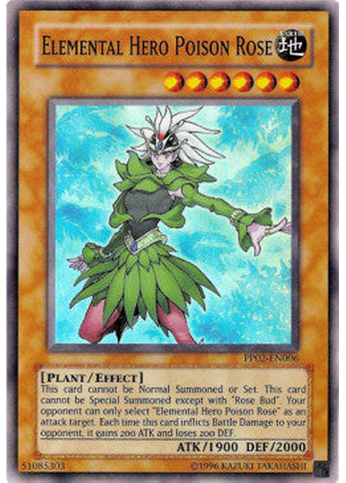 Elemental HERO Poison Rose — Premium Pack 2 (PP02-006) Yu-Gi-Oh! card Hauptbild