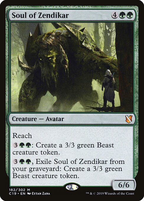 Soul of Zendikar – Commander 2019 (C19-182) Magic: The Gathering card