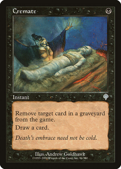 Cremate – Invasion (INV-96) Magic: The Gathering card Hoofdafbeelding