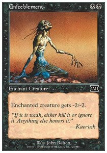 Enfeeblement - Sixth Edition (Common) [6ED-125] Hover Image