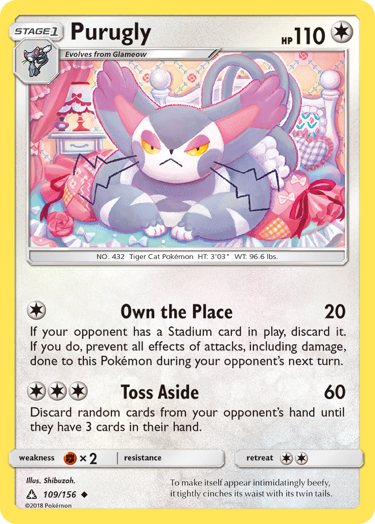 Purugly – Ultra Prism 109 – Pokémon TCG single card