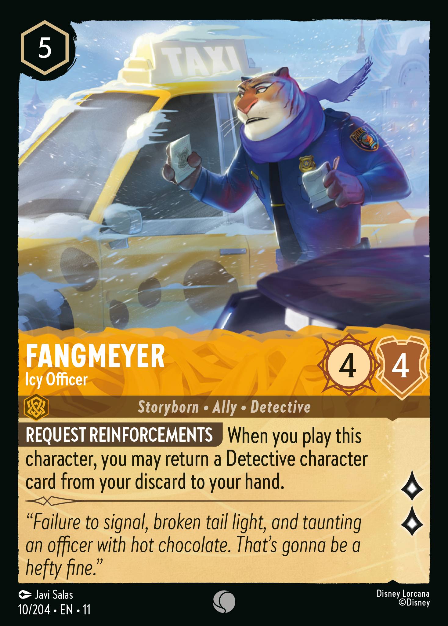 Fangmeyer - Icy Officer — Winterspell (11WSP-10) Disney Lorcana card